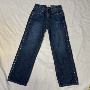 Kids Denim One Piece with Studded Details